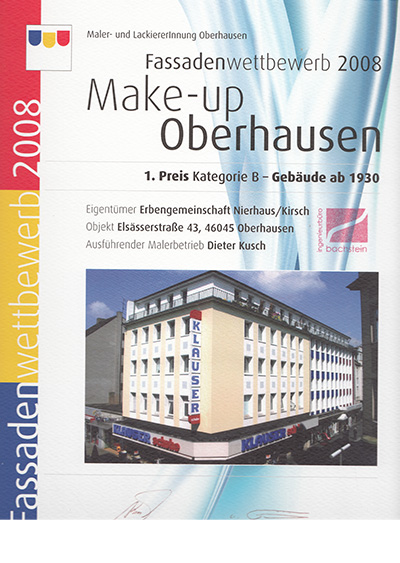 Auszeichnung für Fassadengestaltung